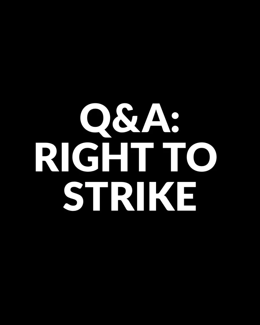 RIGHT TO STRIKE