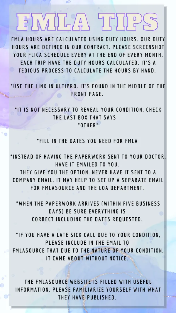 FMLA Tips